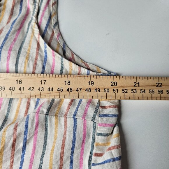 Marine Layer Stella Rainbow Stripe Tank Top & Crop Wide-Leg Pants Set XL - Picture 15 of 16